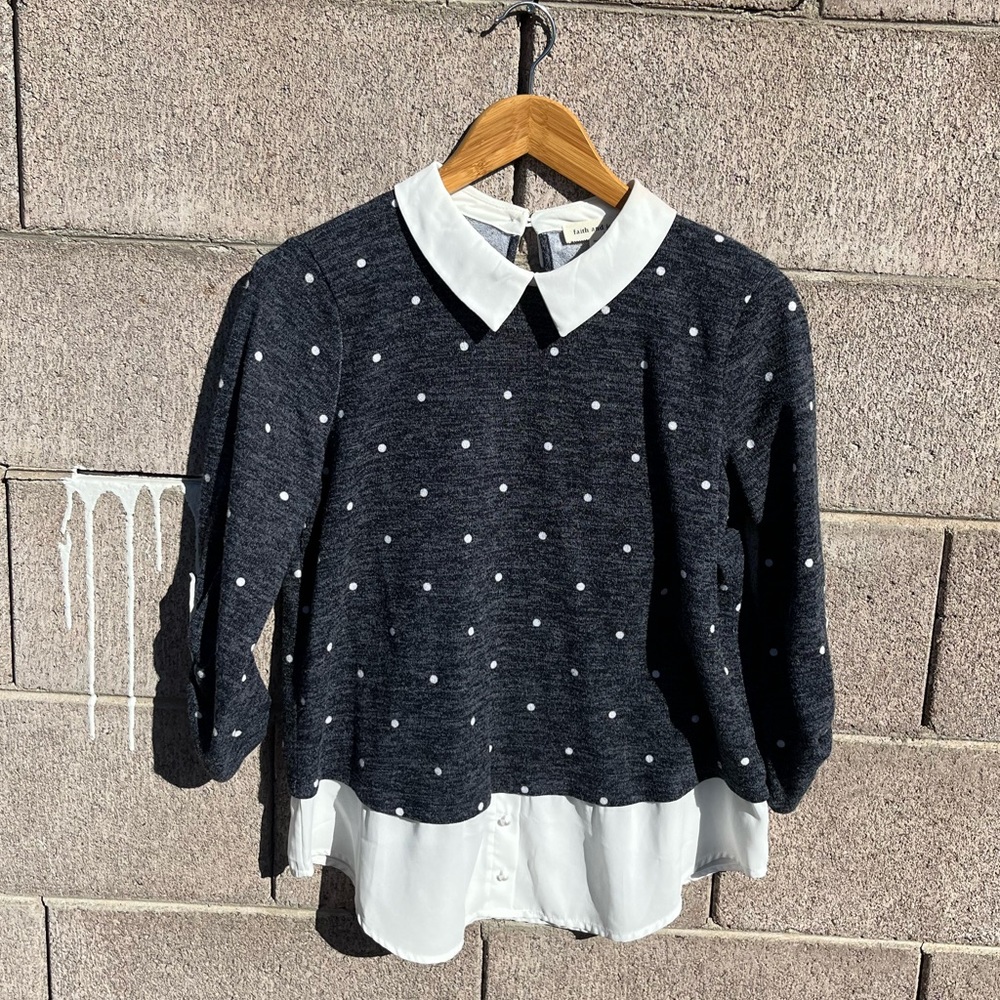 Long sleeve collared Blouse